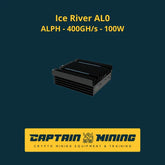 IceRiver AL0 Alephium ASIC miner with 400GH/s hashrate and 100W power consumption